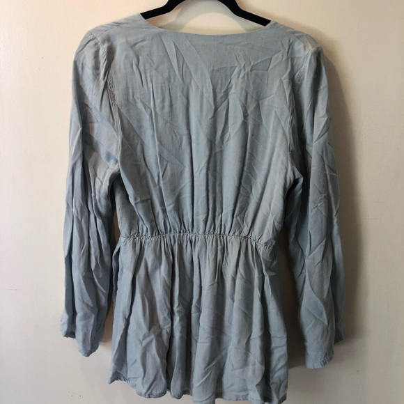 Showpo. Light Blue Long Sleeved Romper - Picture 2 of 5
